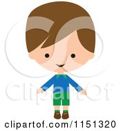 Poster, Art Print Of Happy Brunette Boy 2