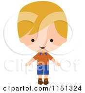 Poster, Art Print Of Happy Blond Boy