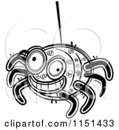 Poster, Art Print Of Black And White Happy Spider