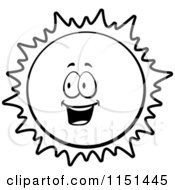 Poster, Art Print Of Black And White Happy Sun