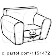 Poster, Art Print Of Black And White Chair Character
