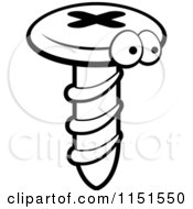 Poster, Art Print Of Black And White Screw Character
