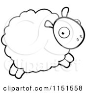Poster, Art Print Of Black And White Sheep Leaping
