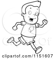 Poster, Art Print Of Black And White Boy Running