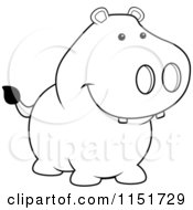 Poster, Art Print Of Black And White Pig Smiling