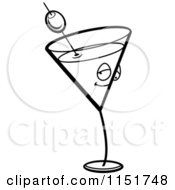 Poster, Art Print Of Black And White Martini Character