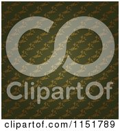 Poster, Art Print Of Ornate Green Wallpaper Pattern