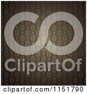 Clipart Of An Ornate Wallpaper Pattern Royalty Free Vector Illustration