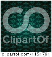 Poster, Art Print Of Ornate Green Wallpaper Pattern