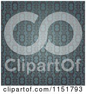 Poster, Art Print Of Ornate Blue Wallpaper Pattern