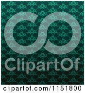 Clipart Of An Ornate Green Wallpaper Pattern Royalty Free Vector Illustration by lineartestpilot