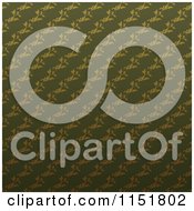 Poster, Art Print Of Ornate Green Wallpaper Pattern