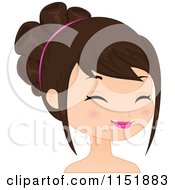 Poster, Art Print Of Young Brunette Woman Smiling 2