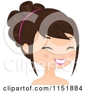 Poster, Art Print Of Young Brunette Woman Smiling 3