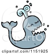 Cartoon Of A Whale Royalty Free Vector Illustration by lineartestpilot