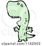 Cartoon Of A Tyrannosaurus Rex Royalty Free Vector Illustration by lineartestpilot