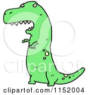 Cartoon Of A Tyrannosaurus Rex Royalty Free Vector Illustration