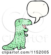 Cartoon Of A Talking Tyrannosaurus Rex Royalty Free Vector Illustration