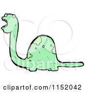 Cartoon Of A Dinosaur Royalty Free Vector Illustration by lineartestpilot