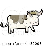 Cartoon Of A Cow Royalty Free Vector Illustration