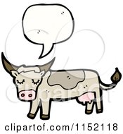 Poster, Art Print Of Talking Cow