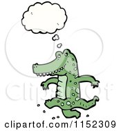 Poster, Art Print Of Thinking Crocodile