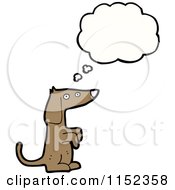 Poster, Art Print Of Thinking Dachshund Dog
