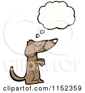 Poster, Art Print Of Thinking Dachshund Dog