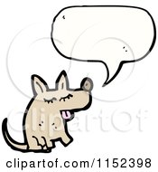 Cartoon Of A Talking Dog Royalty Free Vector Illustration