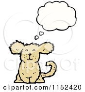 Cartoon Of A Thinking Dog Royalty Free Vector Illustration
