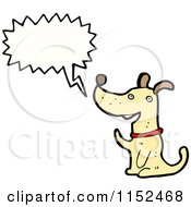 Cartoon Of A Talking Dog Royalty Free Vector Illustration