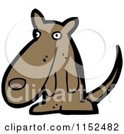 Cartoon Of A Dog Royalty Free Vector Illustration