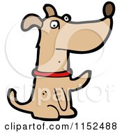 Cartoon Of A Dog Royalty Free Vector Illustration