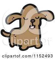 Cartoon Of A Dog Royalty Free Vector Illustration