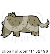 Cartoon Of A Dog Royalty Free Vector Illustration