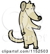 Cartoon Of A Dog Royalty Free Vector Illustration