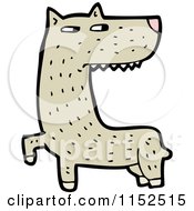 Cartoon Of A Dog Royalty Free Vector Illustration