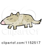 Cartoon Of A Dog Royalty Free Vector Illustration