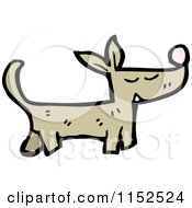 Cartoon Of A Dog Royalty Free Vector Illustration