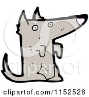 Cartoon Of A Dog Royalty Free Vector Illustration