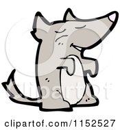 Cartoon Of A Dog Royalty Free Vector Illustration