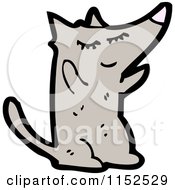 Cartoon Of A Dog Royalty Free Vector Illustration