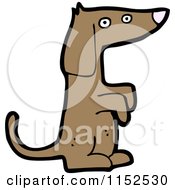 Cartoon Of A Dog Royalty Free Vector Illustration