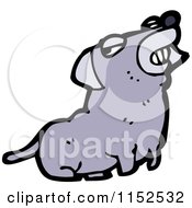 Cartoon Of A Dog Royalty Free Vector Illustration