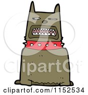 Cartoon Of A Dog Royalty Free Vector Illustration