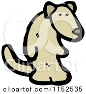 Cartoon Of A Dog Royalty Free Vector Illustration