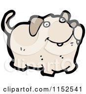 Cartoon Of A Dog Royalty Free Vector Illustration