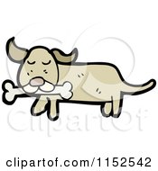 Cartoon Of A Dog Royalty Free Vector Illustration