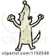 Cartoon Of A Dog Royalty Free Vector Illustration