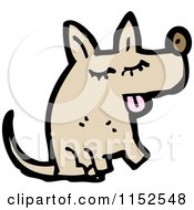 Cartoon Of A Dog Royalty Free Vector Illustration